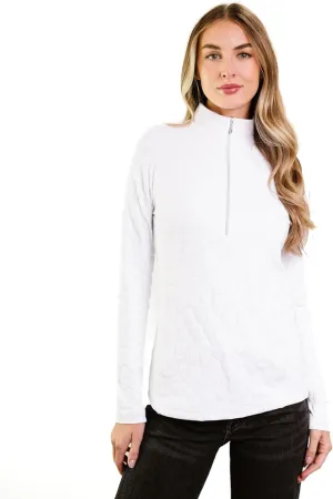 Zip Up Pullover with Thumb Holes