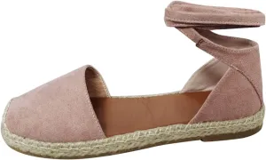 ZSpzx Women's Lace Up Ballet Sandals Closed Toe Backless Low Wedge Heel Flat Sandal Ladies Cushioned Footbed Lightweight Comfortable Breathable Shoes for Wedding Bridal Evening Cocktail